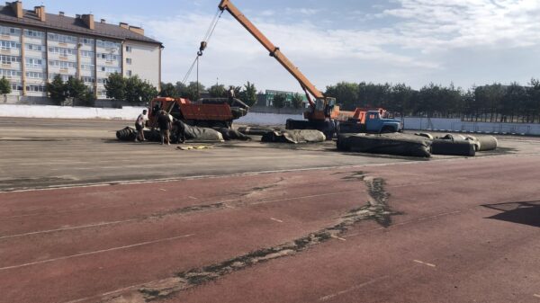 В Клинцах брянского региона завершился 1-ый этап обновления стадиона