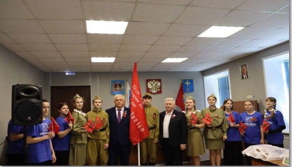 Погарский район Брянщины присоединился к патриотической акции «Георгиевская ленточка»