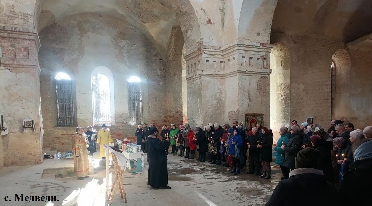 В храме села Медведи брянской Красногорщины пройдёт литургия