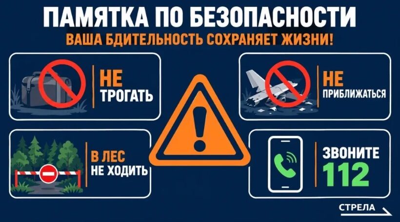 Как вести себя жителям Брянской области при обнаружении опасных предметов, БПЛА
