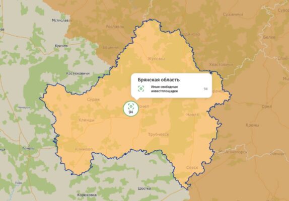 На Брянщине на Инвесткарту нанесено порядка 94 площадок для бизнеса