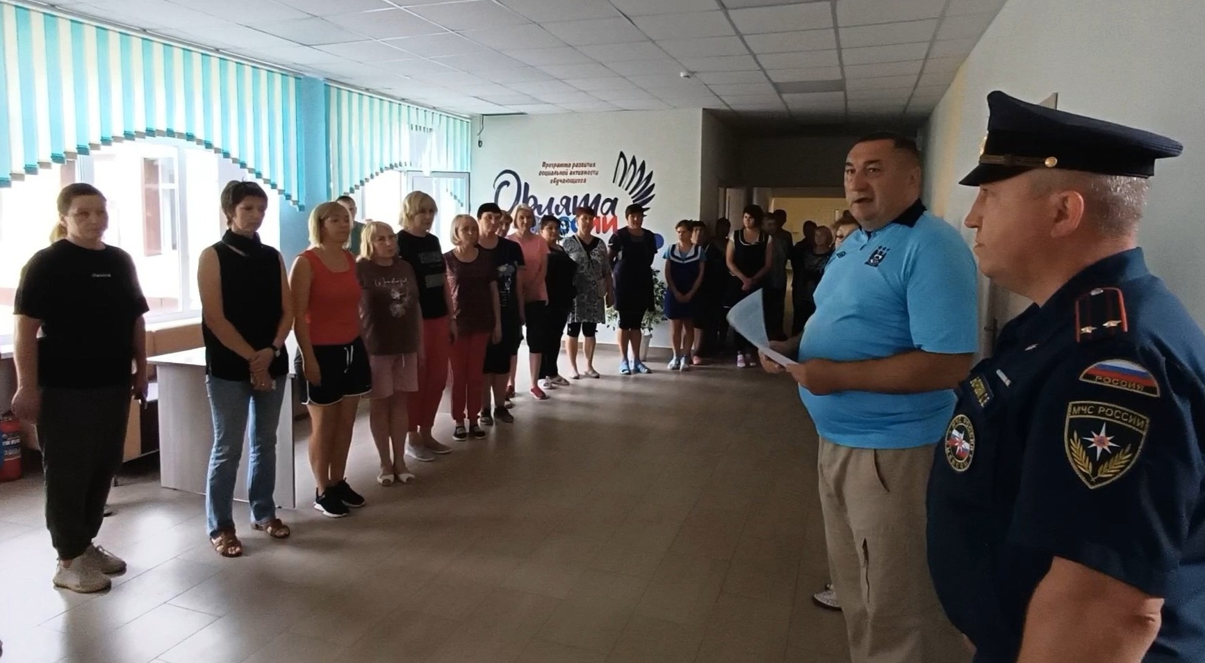 В красногорской школе Брянщины прошли учения