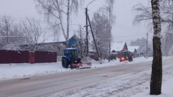 В районах брянского региона коммунальщики и дорожники устраняют последствия снегопада
