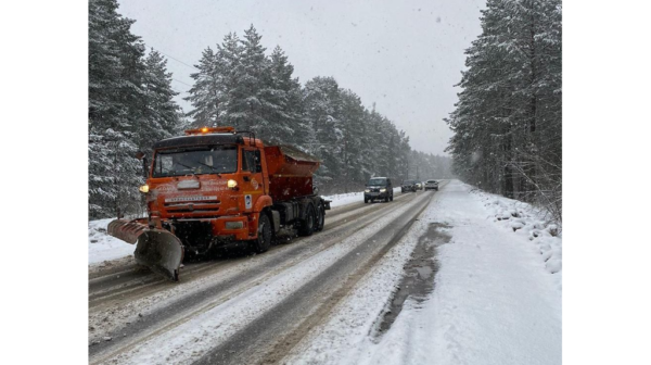 За выходные на дороги Брянщины высыпали почти 6 тонн пескосоляной соли