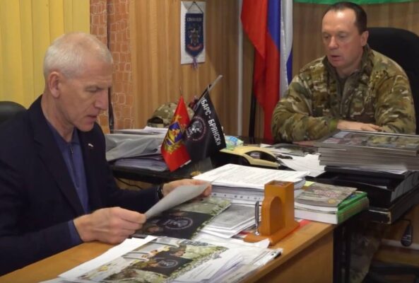 Взводно-опорный пункт брянских «БАРСов» посетил депутат Госдумы РФ Олег Матыцин
