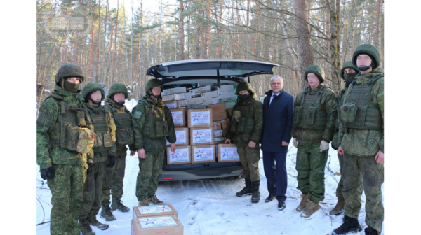 Председатель Брянской облдумы Суббот передал бойцам батальона «Брянск» гуманитарный груз