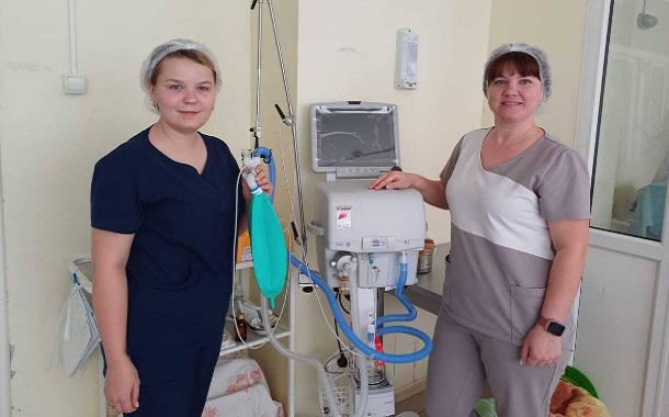 В райбольницу брянского Погара поступил современный аппарат ИВЛ