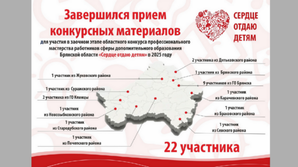 На конкурс «Сердце отдаю детям» в 2025 году в брянском регионе подали 22 заявки