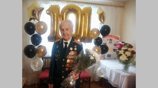  Брянский ветеран Борис Шапошников отмечает свой 101-й день рождения