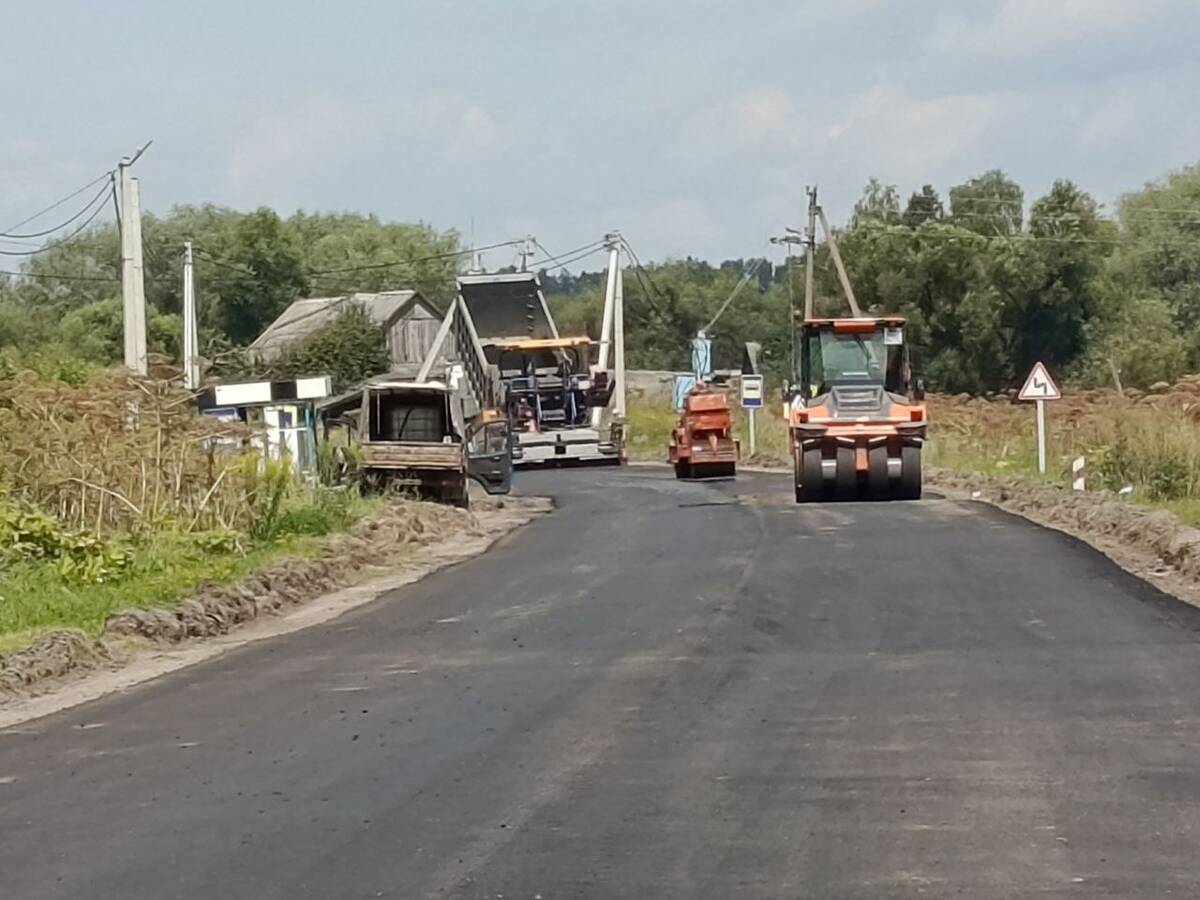 В Брасовском районе Брянщины обновили участки автодороги