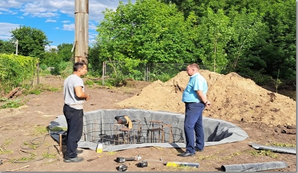 В Комаричском районе Брянщины возводят новую водонапорную башню
