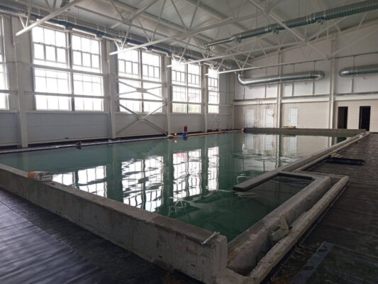 В СОК с бассейном в брянской Клетне прошли гидравлические испытания