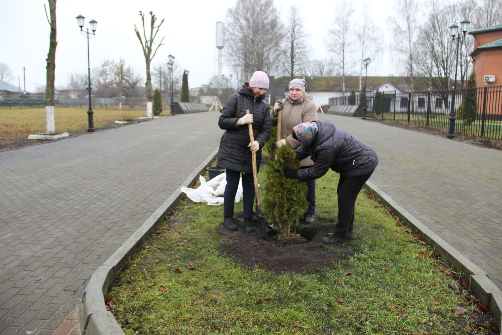 Преобразования в сквере Славы брянской Красной Горы