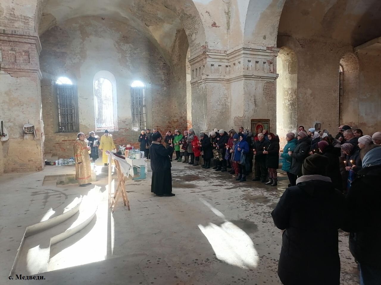 Чин освящения воды пройдёт в храме села Медведи брянской Красногорщины