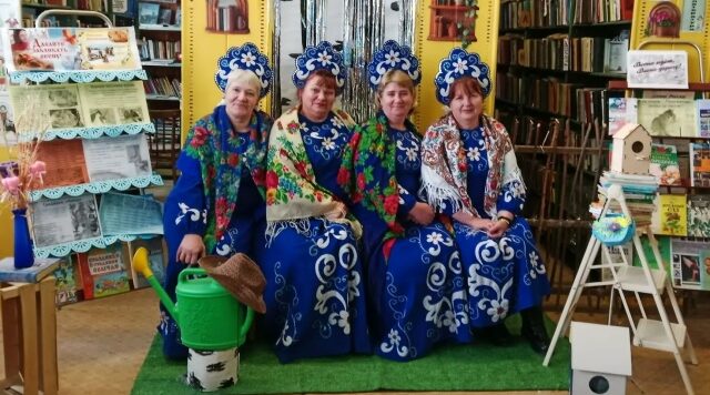 На праздник Благовещения в Колюдовской библиотеке  брянской Красногорщины