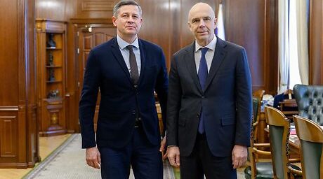 Врио губернатора Брянской области Егор Ковальчук провёл встречу с министром финансов РФ Антоном Силуановым