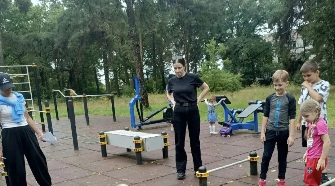 В брянской Навле в День физкультурника открыли новую спортплощадку
